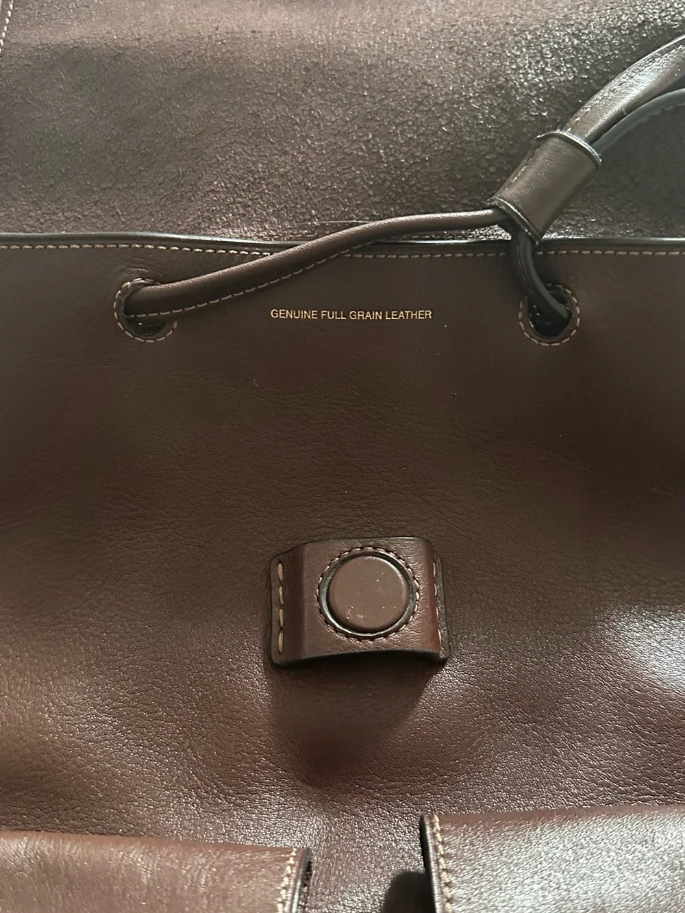 Coach Crosby Leather Backpack in Deep brown with Gold Accents